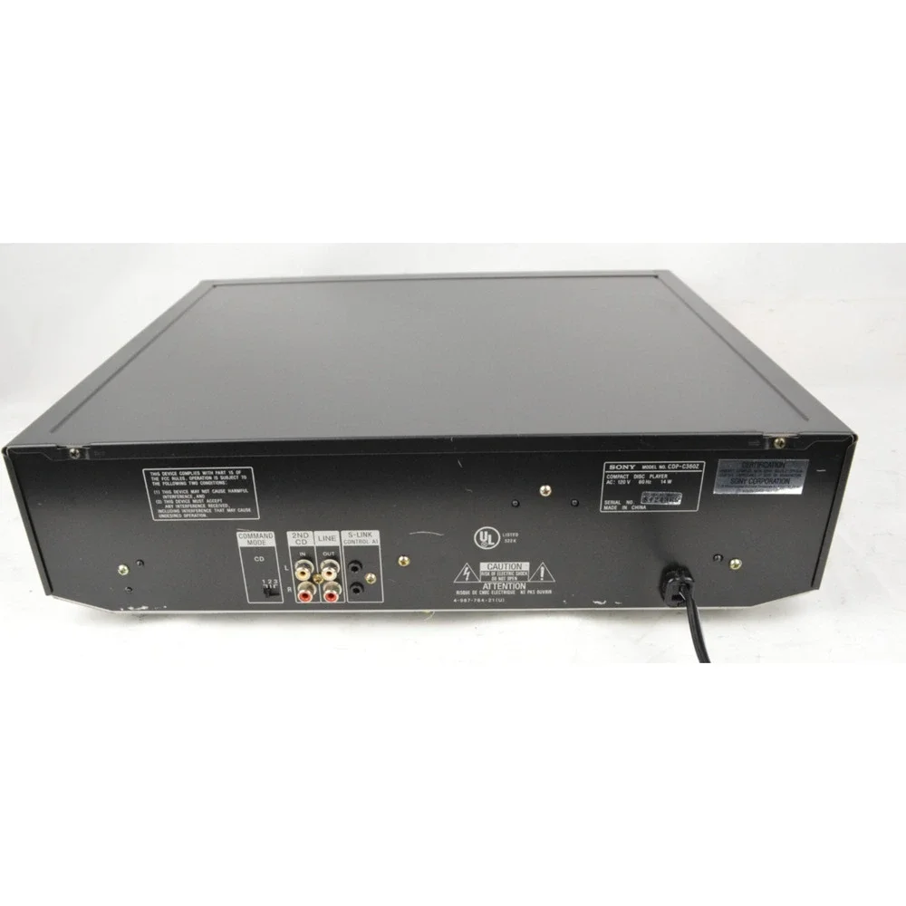 Sony CDP-C360Z 5 Disc CD Changer Player Carousel Storage Deck